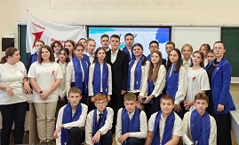 Bстреча с председателем регионального Детского Совета Первых Виктором Головатенко (май 2024 года)
