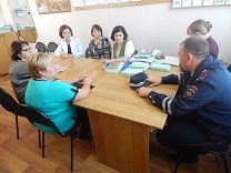 Консультационная беседа инспекторов ДПС с педагогами лицея (18 октября 2018г.)